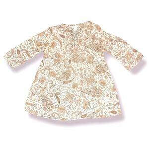 H&M Floral Nude Paisley Maternity Top Size Small